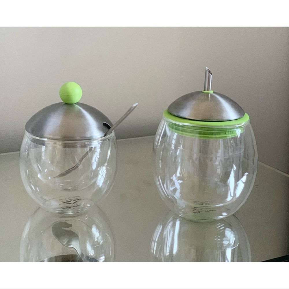 ❗️ Sugar dispenser set in modern/ glass design❗️